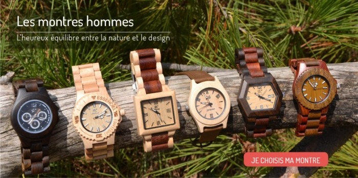Bijoux et Montres en bois précieux, une idée cadeau hyper originale !