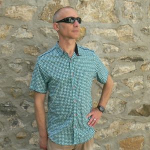 Chemise homme, Kali Yog, Green dot, www.LaTribu.shop