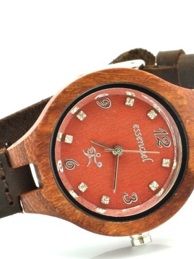 Montre en bois Carla, Palissandre, www.LaTribu.shop