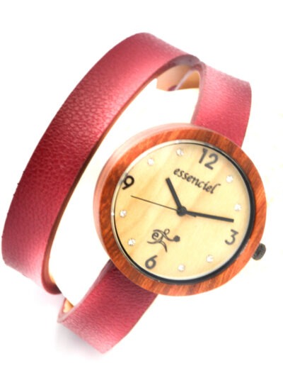 Montre en bois Charlyne, Palissandre et Érable, www.LaTribu.shop
