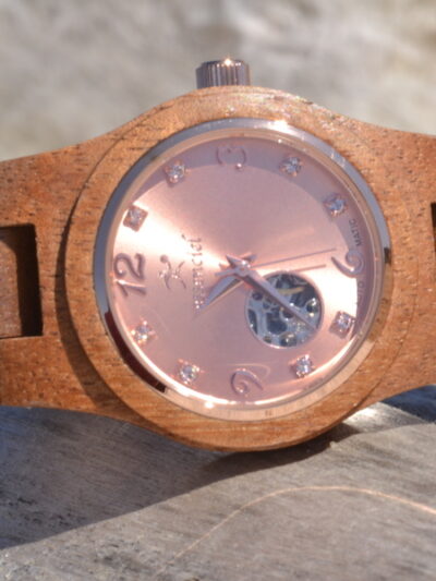 Montre en bois automatique Oceane, Chêne, www.LaTribu.shop