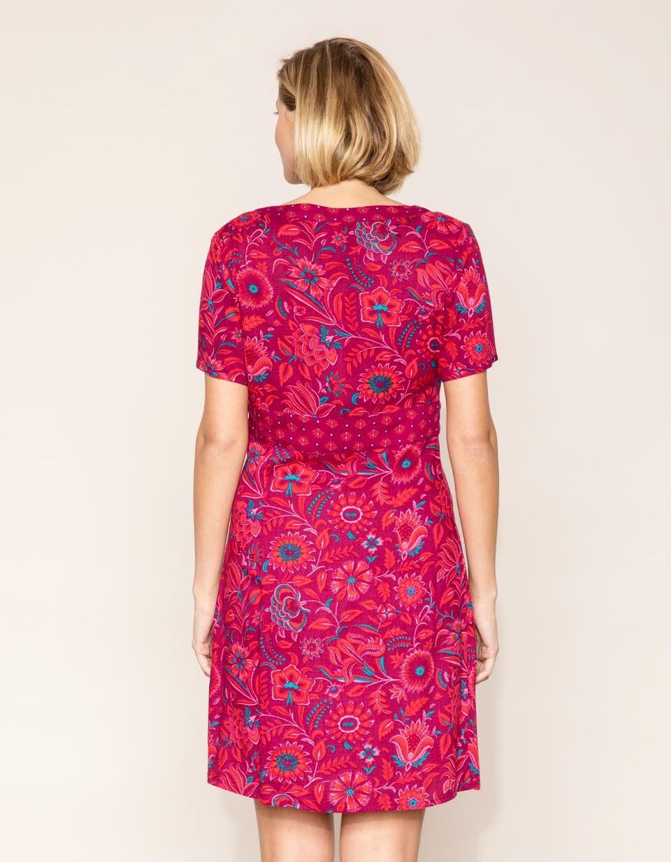 Robe Mi-longue Coupe Fluide Bleu La Fiancee Du Mekong Femme - 2509012