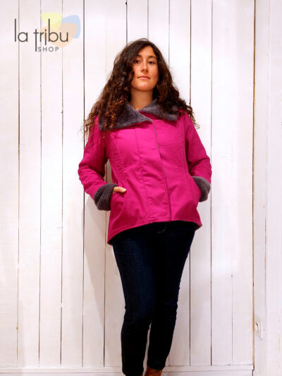 Veste KaliYog Khan, Framboise électrique, www.LaTribu.shop (1)