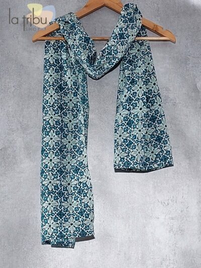 Foulard Kali-Yog, Tile blue, www.LaTribu.shop