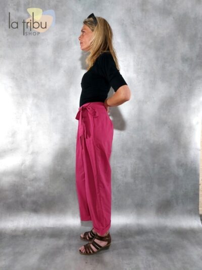 Joli pantalon ample fuschia collection Kali-Yog 2023