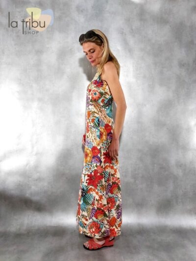 Belle robe longue fleurie collection KaliYog 2023