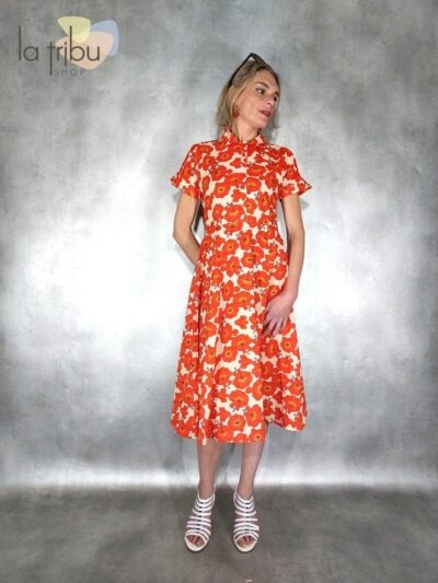Robe Kaliog imprimé japonisant