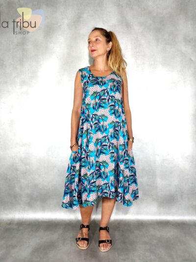 Robe Kali-Yog Malta, Blue birds, www.LaTribu.shop (4)