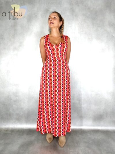 Robe Surkana Givi longue, Fuschia, www.LaTribu.shop (1)