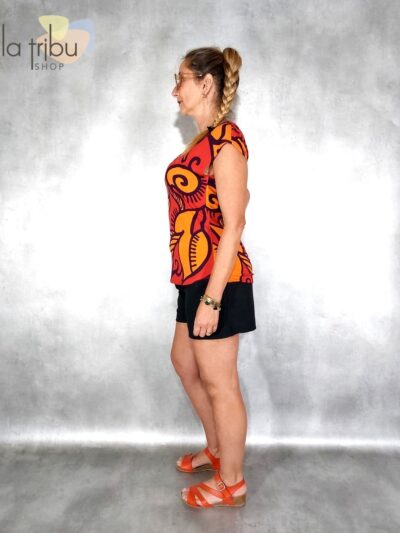 Short noir lin et viscose Surkana